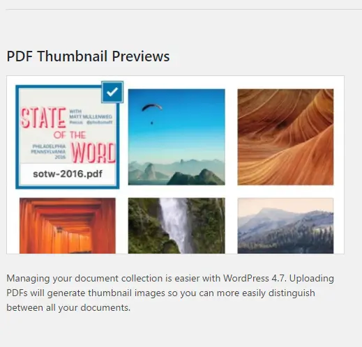 PDF thumbnails