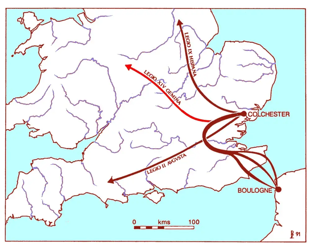 The Roman invasion of AD43